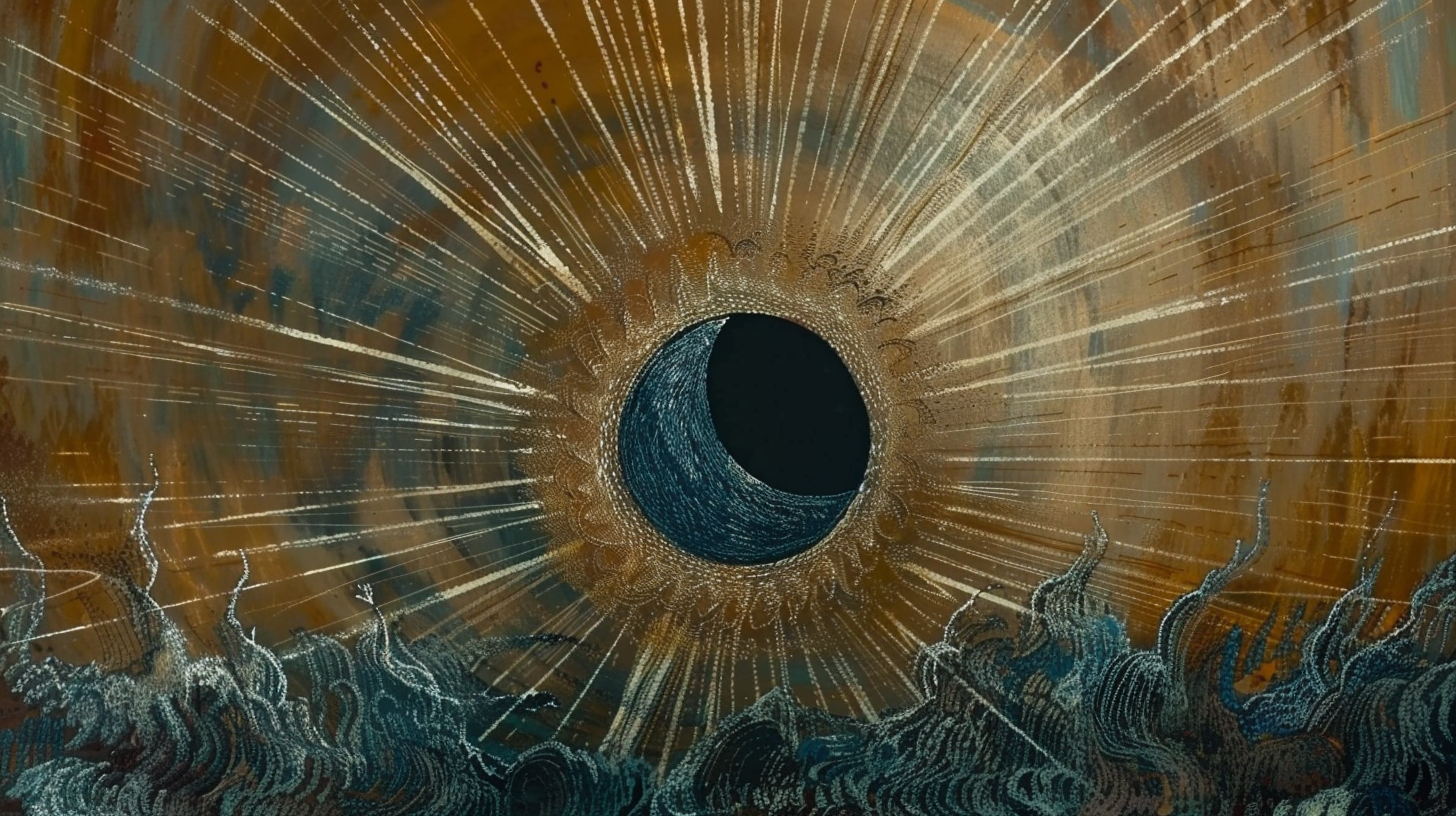 Solar Eclipse Van Gogh